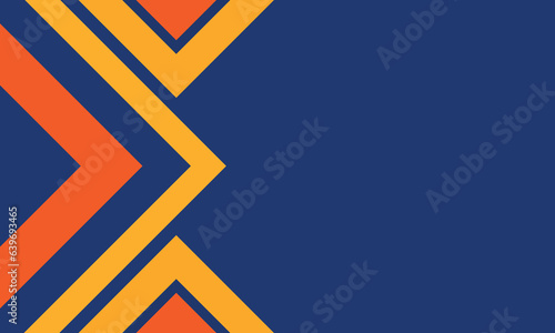  Blue, yellow, orange rectangle abstract background. Vector presentation design.