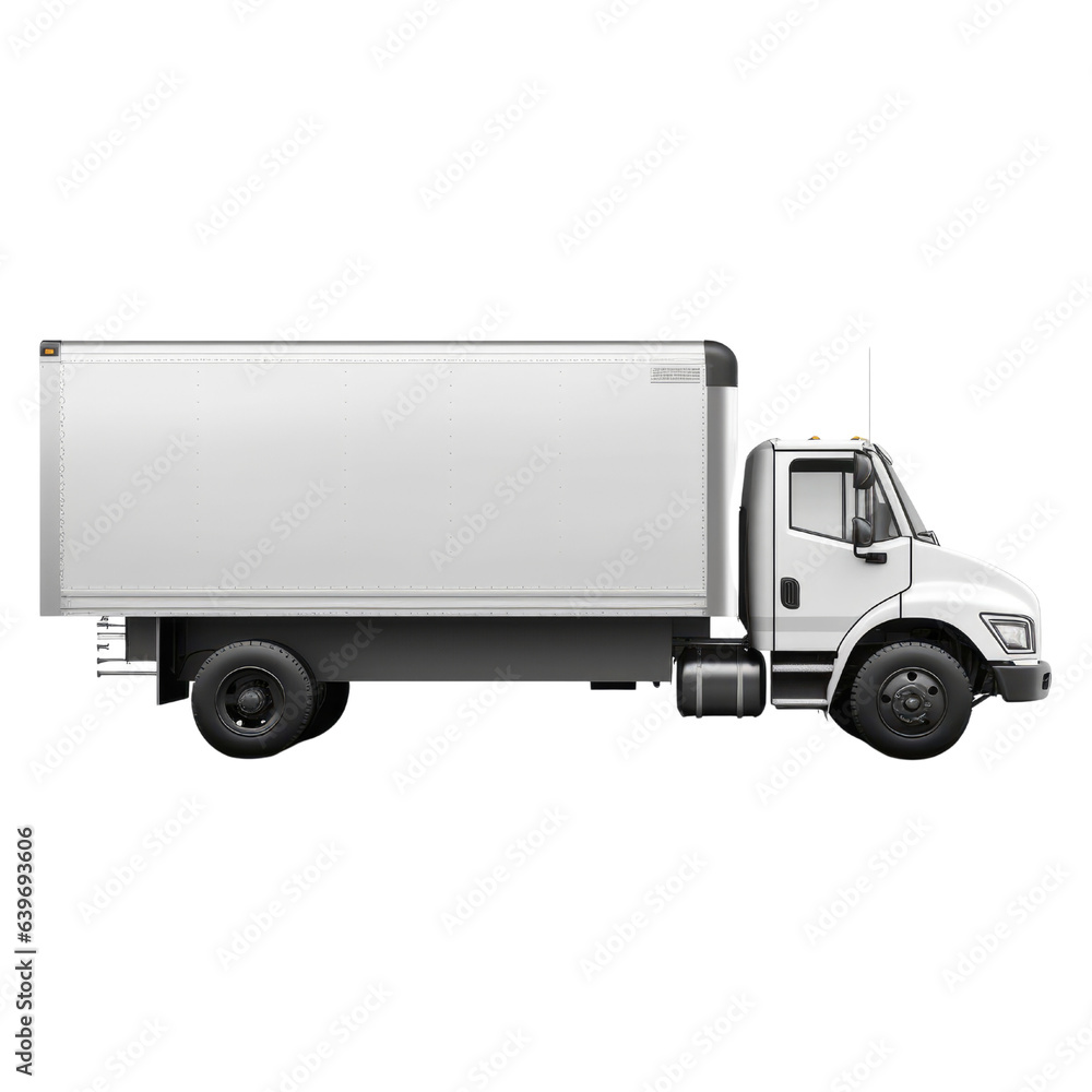 Truck isolated on transparent background. Generative ai Truck isolated on transparent background. Generative ai