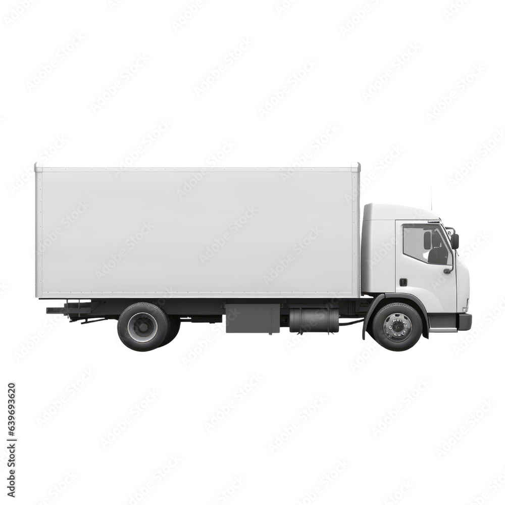 Truck isolated on transparent background. Generative ai Truck isolated on transparent background. Generative ai
