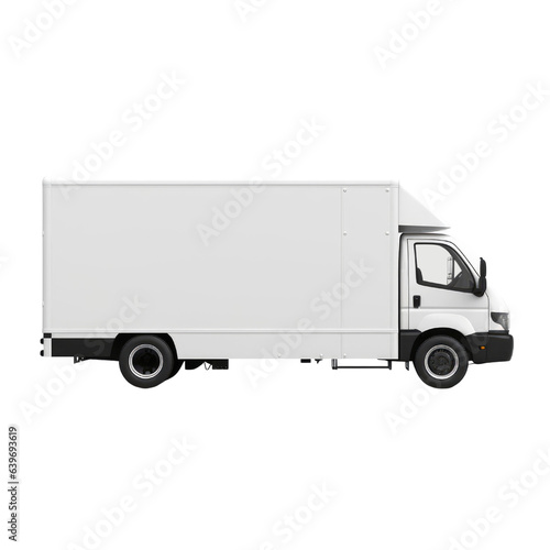 Truck isolated on transparent background. Generative ai