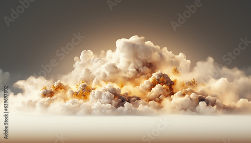 Abstract clouds formation with stars photo
