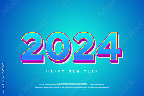 the color cast of the beautiful 2024 new year poster.