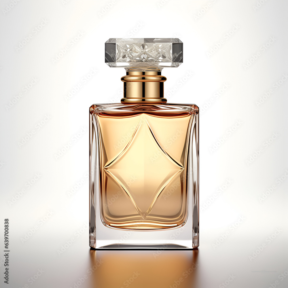 A bottle of perfume. Parfum in beautiful bottle Isolated on white background. Perfume spray. A bottle of perfume. Parfum in beautiful bottle Isolated on white background. Perfume spray.