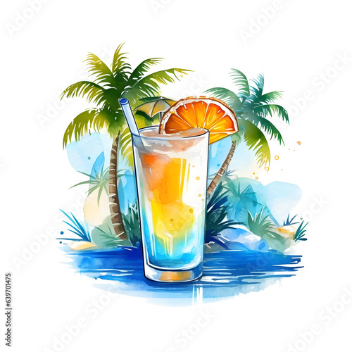 cocktail on a beach