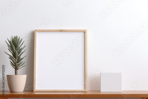 empty room with a frame