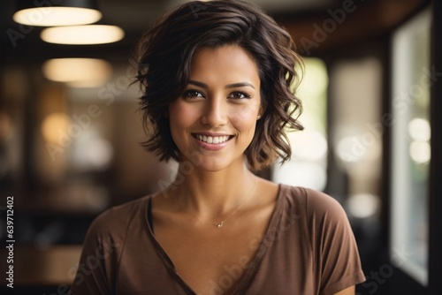 Beautiful business young woman happy and smiling © Bruno