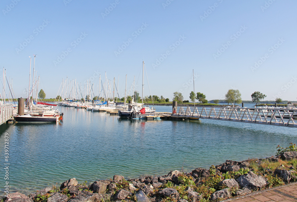 Lake of Der Chantecoq harbor Giffaumont - Champaubert Champagne Grand Est France