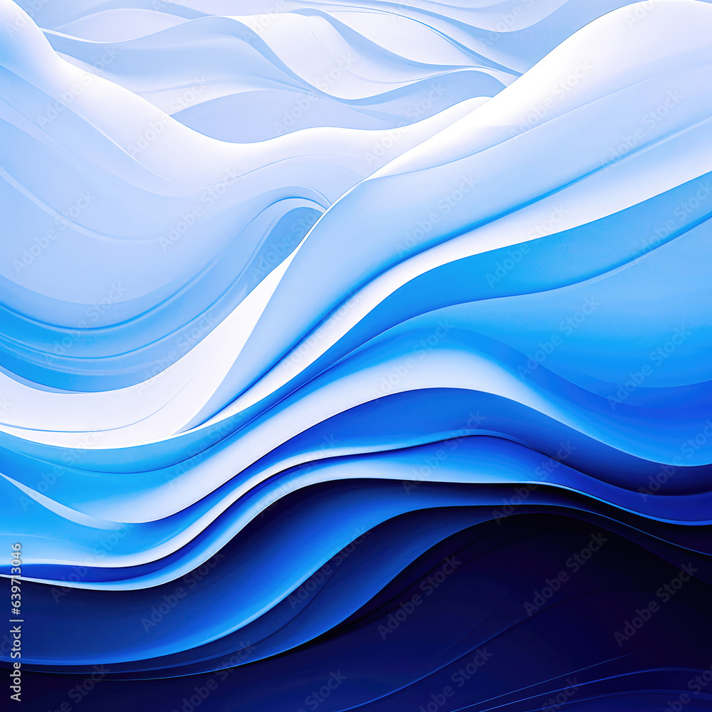 Fototapeta premium wavy shapes pattern blue wave Gradient background, liquid gradient waves