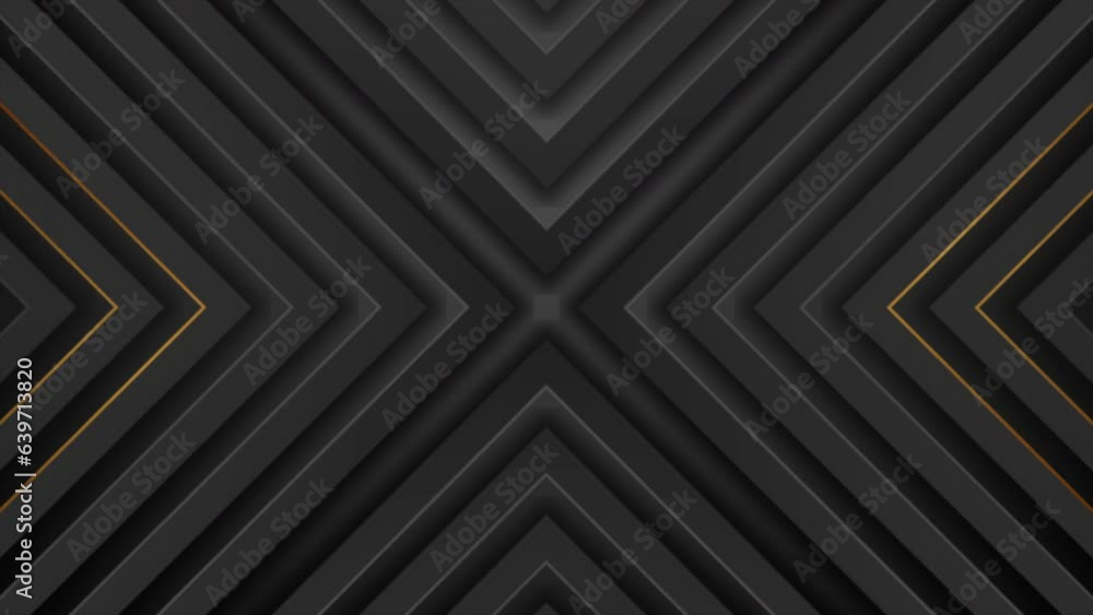 Abstract technology background with black golden arrows. Seamless looping motion design. Video animation Ultra HD 4K 3840x2160 Abstract technology background with black golden arrows. Seamless looping motion design. Video animation Ultra HD 4K 3840x2160