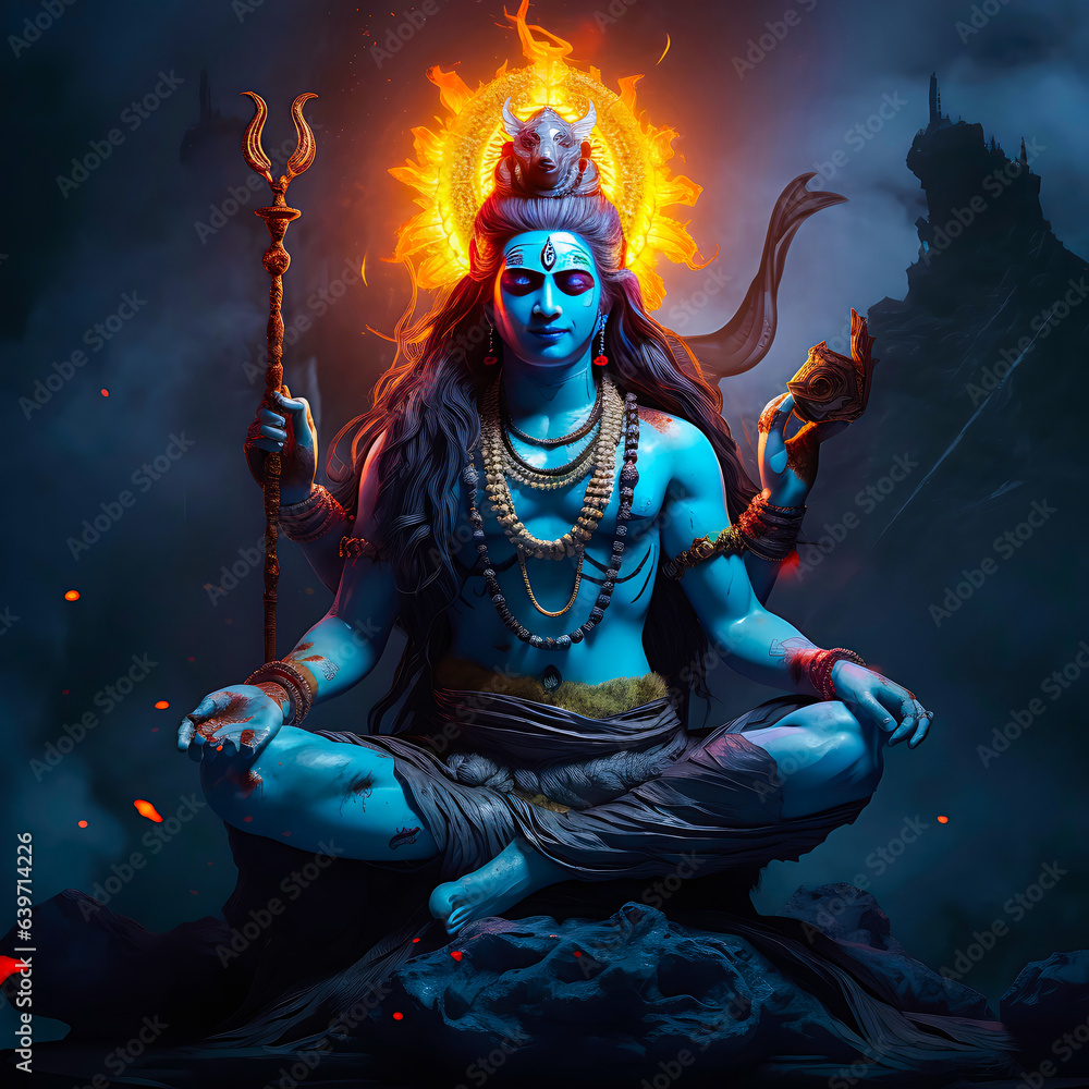 Lord Shiva S Profound Meditation Capturing Lord Shiva In Deep Lord Shiva S Profound Meditation Capturing Lord Shiva In Deep