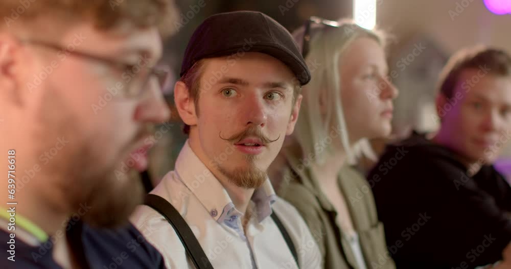 Young man experiences fear of revealing secret during public ...
