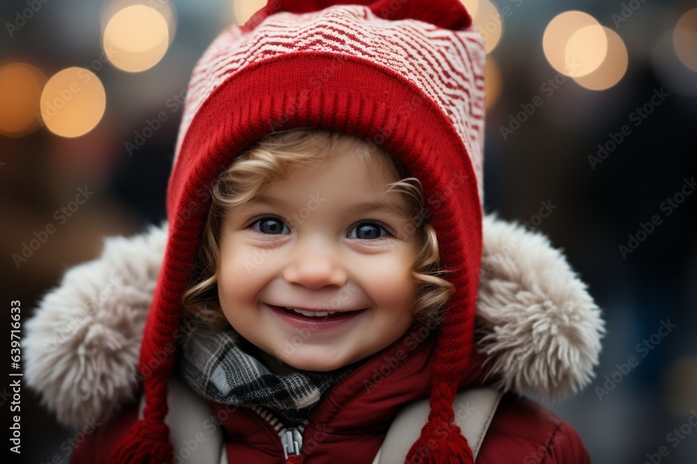 Portrait of a child, with selective focus and copy space Portrait of a child, with selective focus and copy space