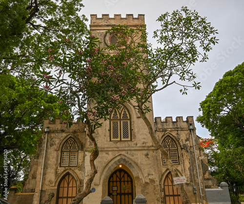 An old cathedral in Barbados' Countryside