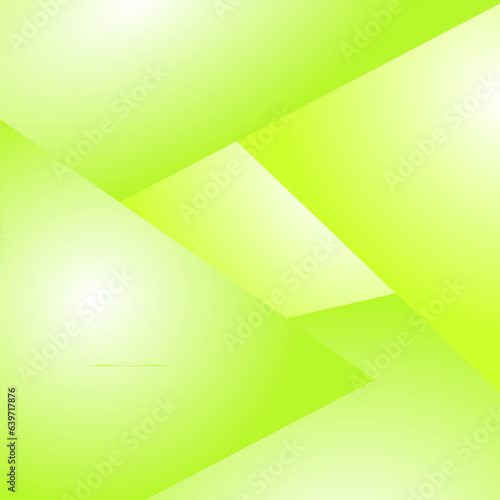 quadrat enthält gelbe und gelgrüne sich überschneidende dreiecke und linien, modern art