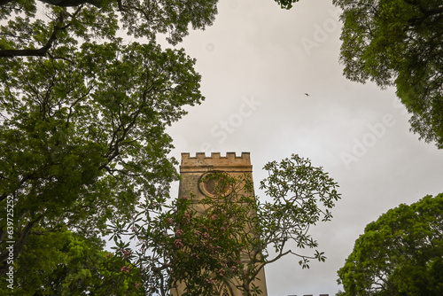 Looking up at the Cathedral's Tower