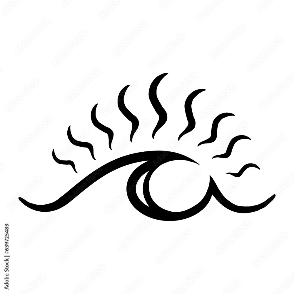 Big wave vector logo icon Big wave vector logo icon