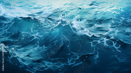 there is a large wave that is breaking into the water Generative AI photo