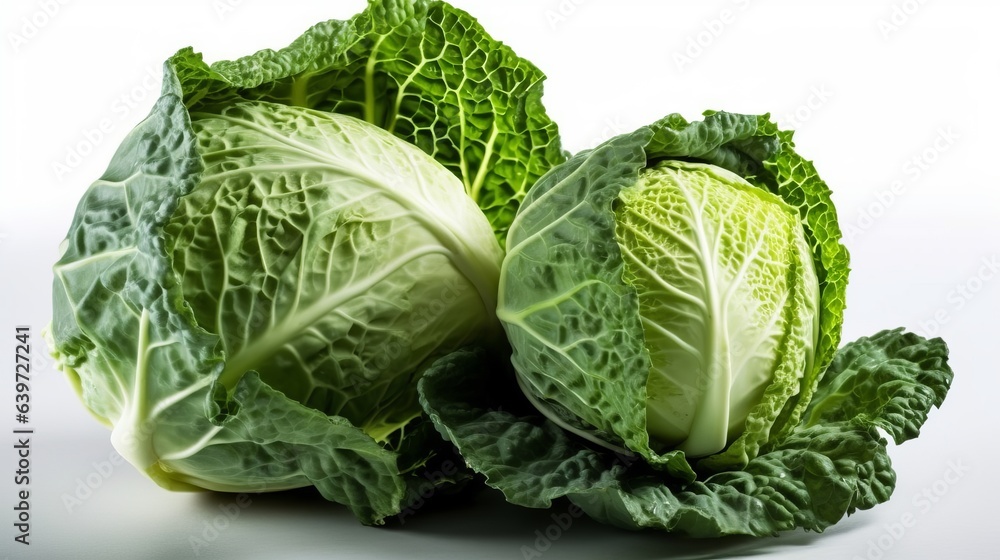 Fototapeta premium Cabbage on the background. Created with Generative AI technology.