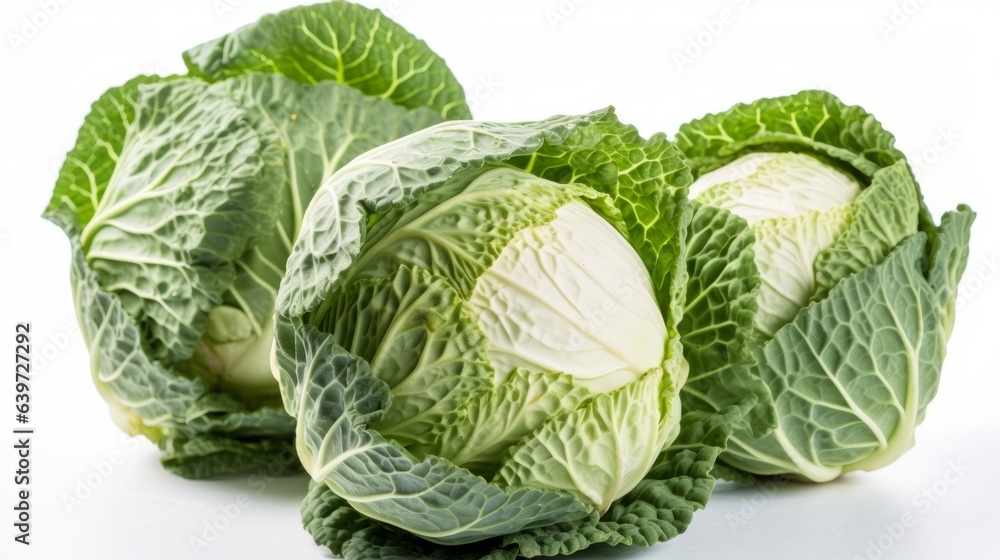 Fototapeta premium Cabbage on the background. Created with Generative AI technology.