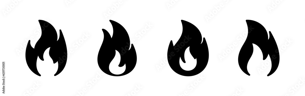 Fire icon vector. fire flame icon Fire icon vector. fire flame icon