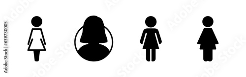 Female icon vector. toilet icon. restroom sign. gender