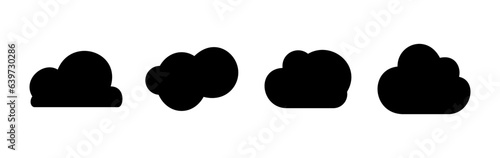 Cloud icon vector. cloud data. cloud services