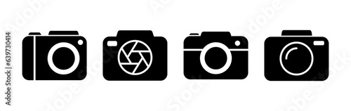 Camera Icon in trendy flat style isolated. Camera symbol web site design