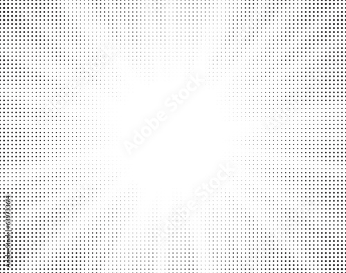 Halftone gradient sun rays pattern. abstract halftone vector dots background. monochrome dots pattern. pop art, comic small dots. star rays halftone poster. shine, explosion. sunrise rays background. 