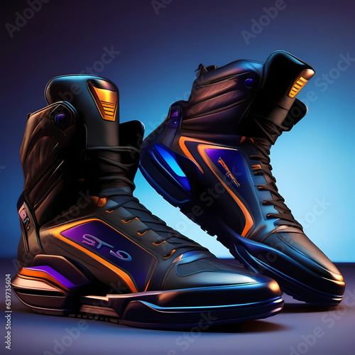 #Futurist #sneakers #2050 #photoproduct #detailedAIGenerative ##FutureOfTechnology photo