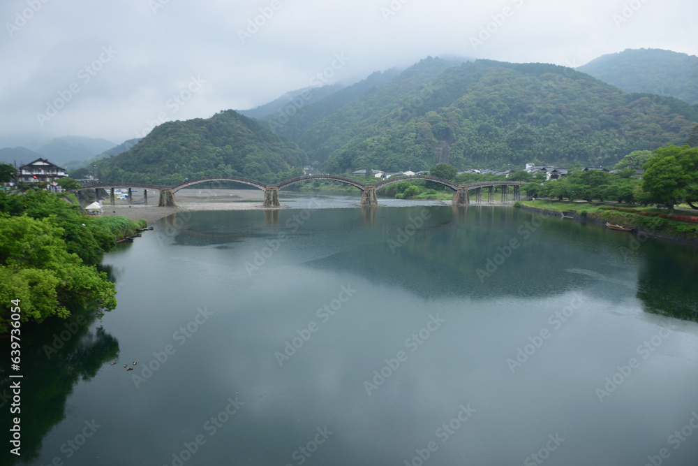 錦川と錦帯橋 錦川と錦帯橋