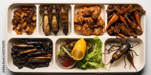 An example of school food made from insects. The solution to the problem of nutritional deficiencies is the cultivation of edible insects.