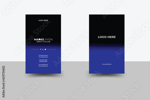 creative modern business card template Simple Business Card Layout.