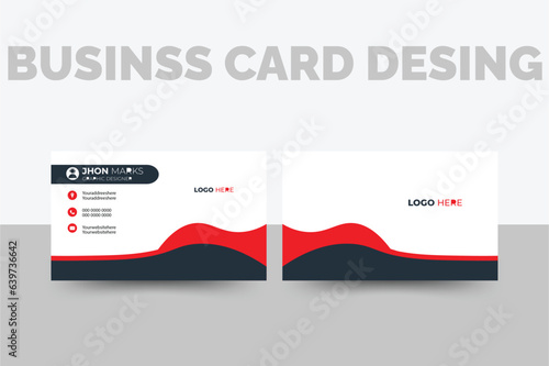 creative modern business card template Simple Business Card Layout.
