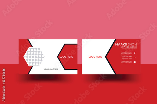 creative modern business card template Simple Business Card Layout.