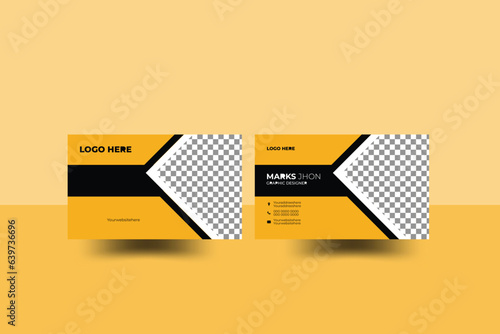 creative modern business card template Simple Business Card Layout.