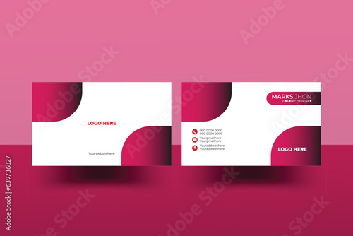 creative modern business card template Simple Business Card Layout.