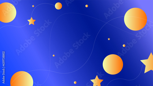 Fototapeta Naklejka Na Ścianę i Meble -  background with moon and stars