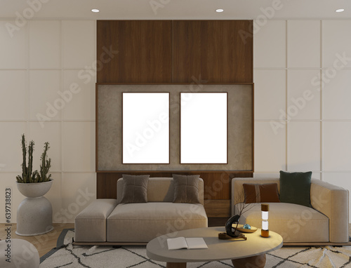 modern living room with sofa and coffee © Uyen