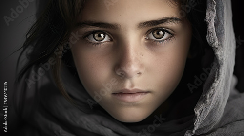 難民の少女
