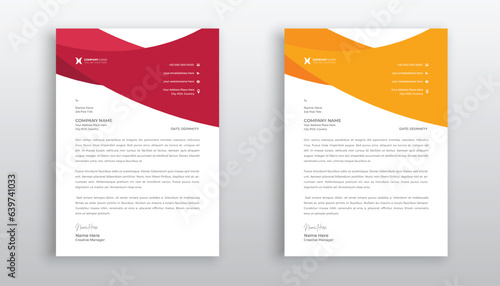 professional creative letterhead template design for your business