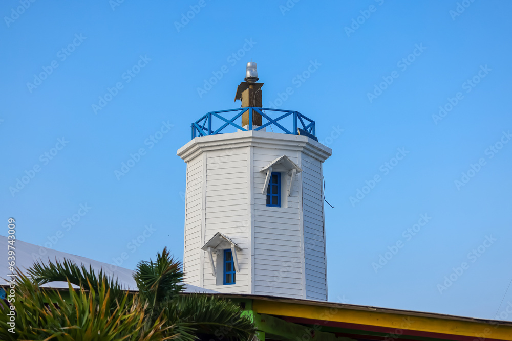 Historic Light house at Punta Sur, Isla Mujeres island in Mexico.