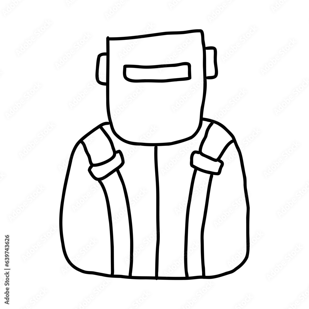 welder of professions character outline Icons welder of professions character outline Icons