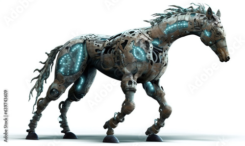 A cyber robo horse