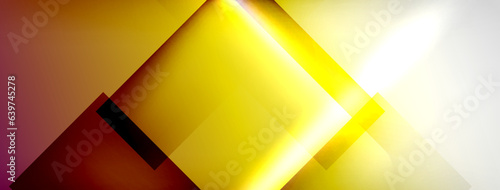 Light and shadow squares and lines abstract background
