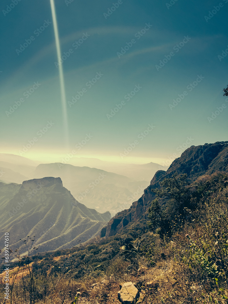 Obraz premium sunset over the mountains