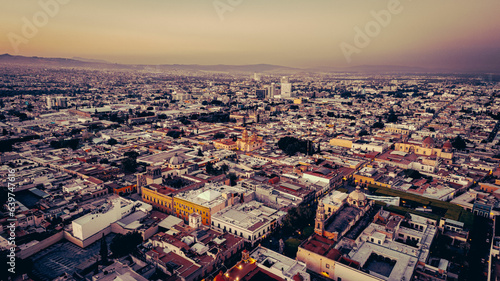 aerial view of the city