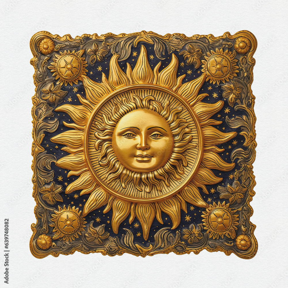 Sun God Surya, solar deity in Hinduism. Pongal, Makara Sankaranti