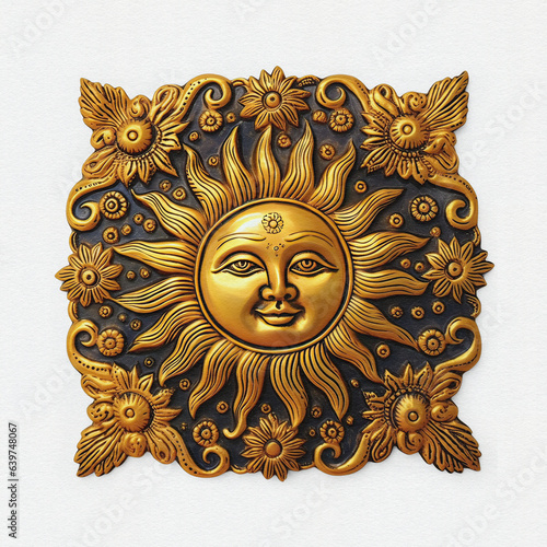 Sun God - Surya, solar deity in Hinduism. Pongal,  Makara Sankaranti - Hindu festival dedicated to the Sun God.  (ID: 639748067)