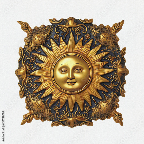 Sun God - Surya, solar deity in Hinduism. Pongal,  Makara Sankaranti - Hindu festival dedicated to the Sun God.  (ID: 639748086)