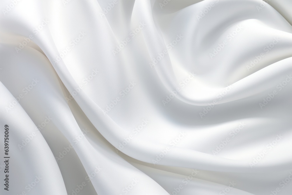 White satin, linen textiles, jeans fabric curves wave lines background texture for web design , banner , business concept. Generative AI White satin, linen textiles, jeans fabric curves wave lines background texture for web design , banner , business concept. Generative AI